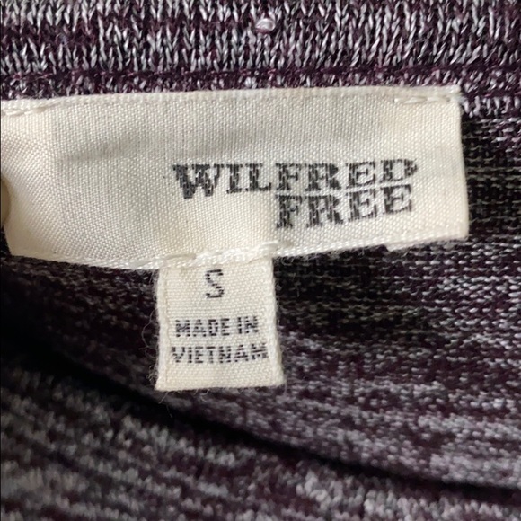 Wilfred free heathered purple long sleeve crop - Picture 3 of 3